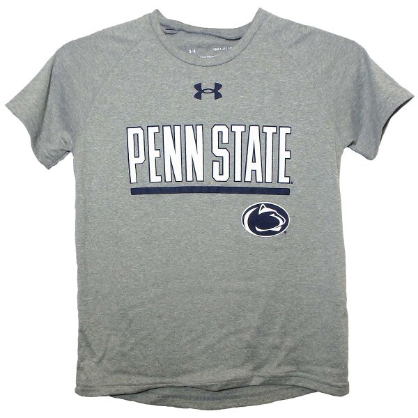 youth t-shirt Penn State athletic logo gray image